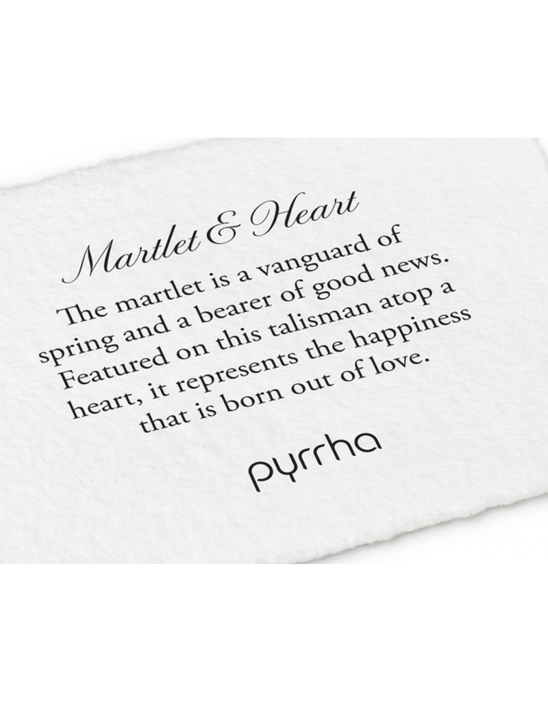 Pyrrha Pyrrha-Martlet&Heart-14K Gold on Silver