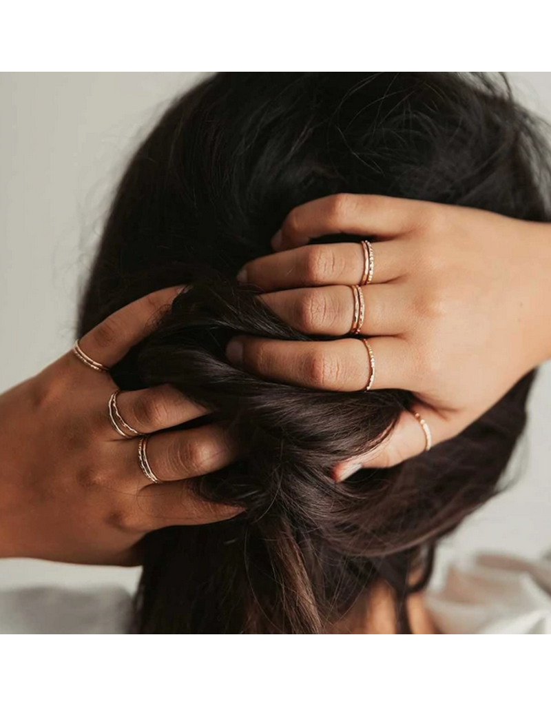 Oxidized Sterling Silver Stack Rings--Set of 8 – Luckstruck