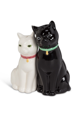 Abbott Cuddling Cat Salt & Pepper-3.75"H