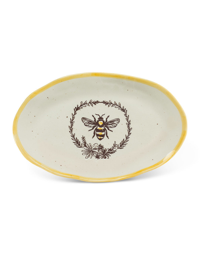 Abbott Bee in Wreath Oval Plate