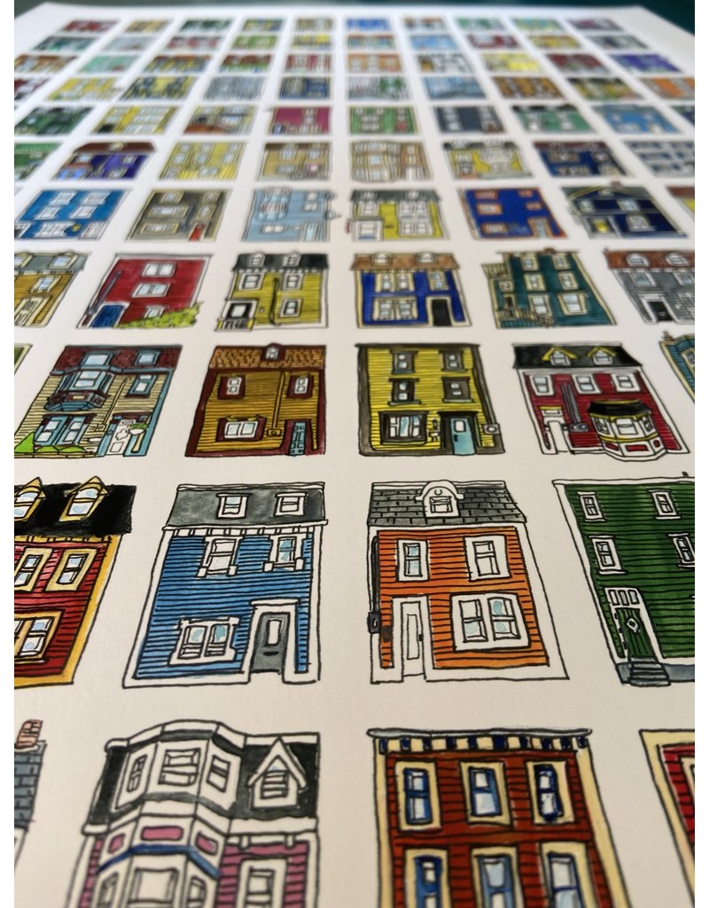 Mike Spearns Mike Spearns-109 Houses Print 20x30