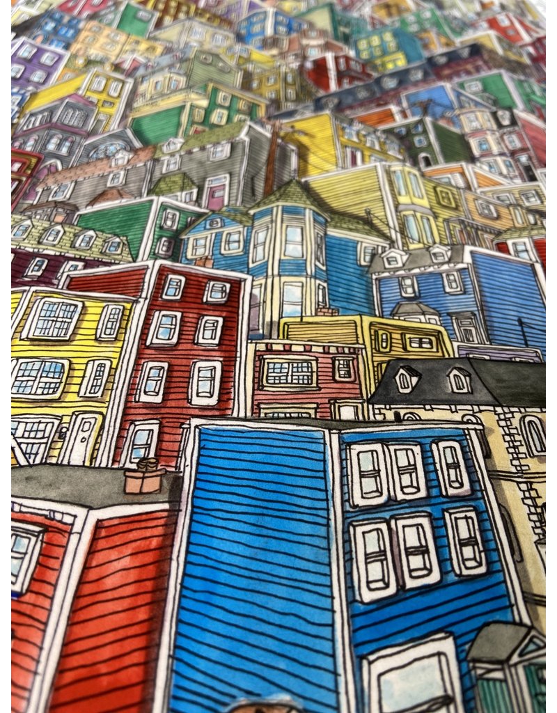Mike Spearns Mike Spearns-Colourful Clapboard Print 16x20