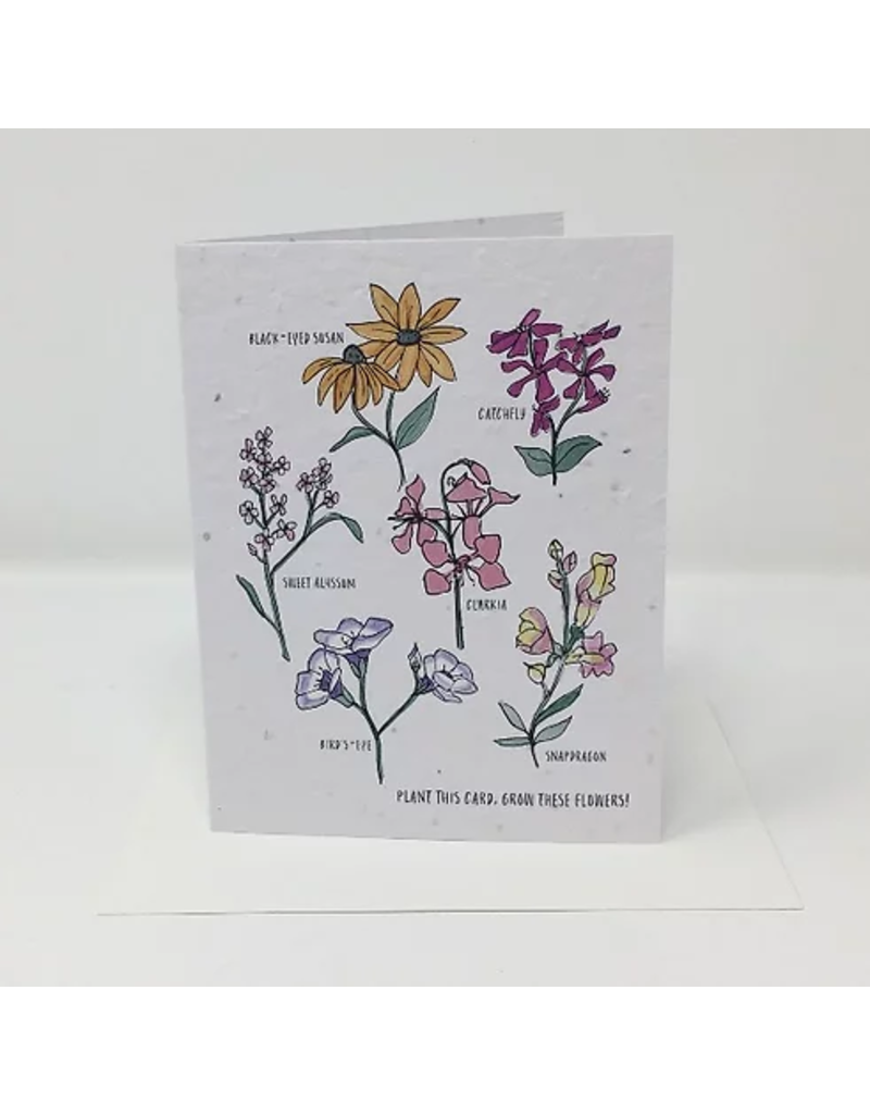 Jill+Jack Paper J+J Wildflowers Seed Card