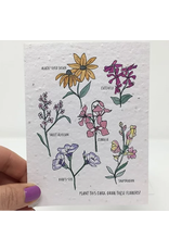 Jill+Jack Paper J+J Wildflowers Seed Card