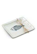 Abbott Small Rectangle Fish Plate-6"L