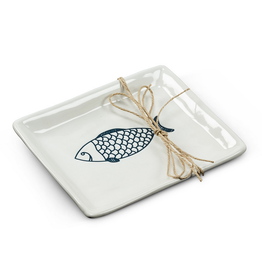 Abbott Small Rectangle Fish Plate-6"L
