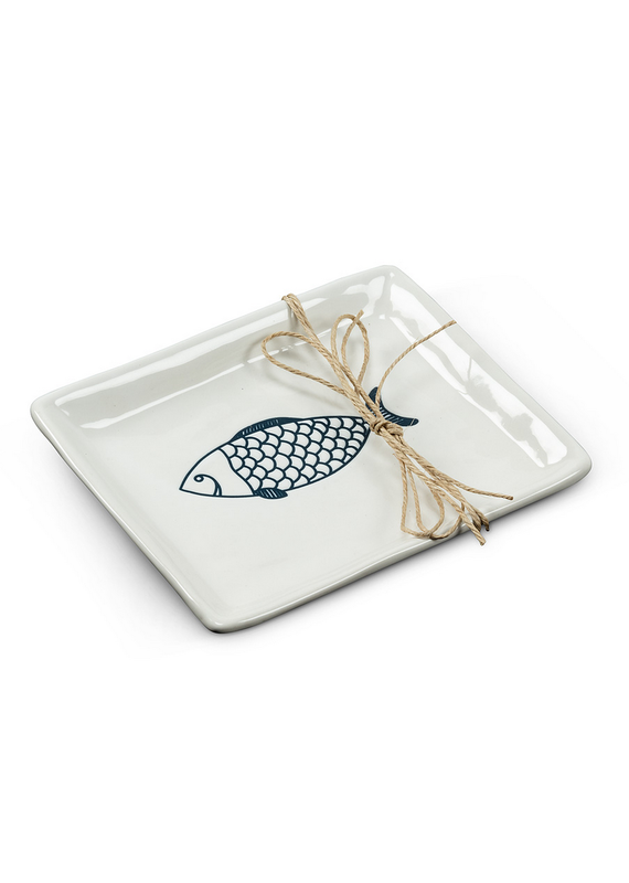 Abbott Small Rectangle Fish Plate-6"L