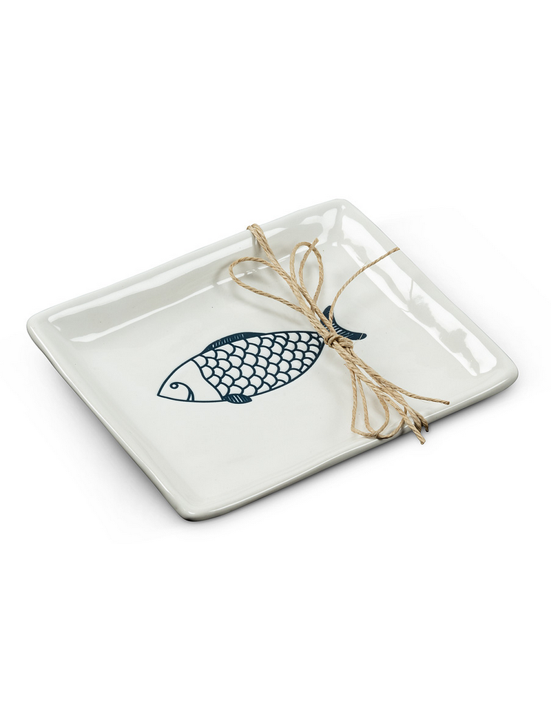 Abbott Small Rectangle Fish Plate-6"L