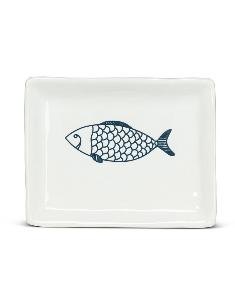 Abbott Small Rectangle Fish Plate-6"L