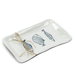 Abbott Large Rectangle Fish Plate-12"L