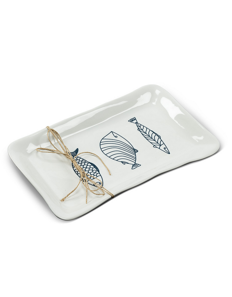 Abbott Large Rectangle Fish Plate-12"L