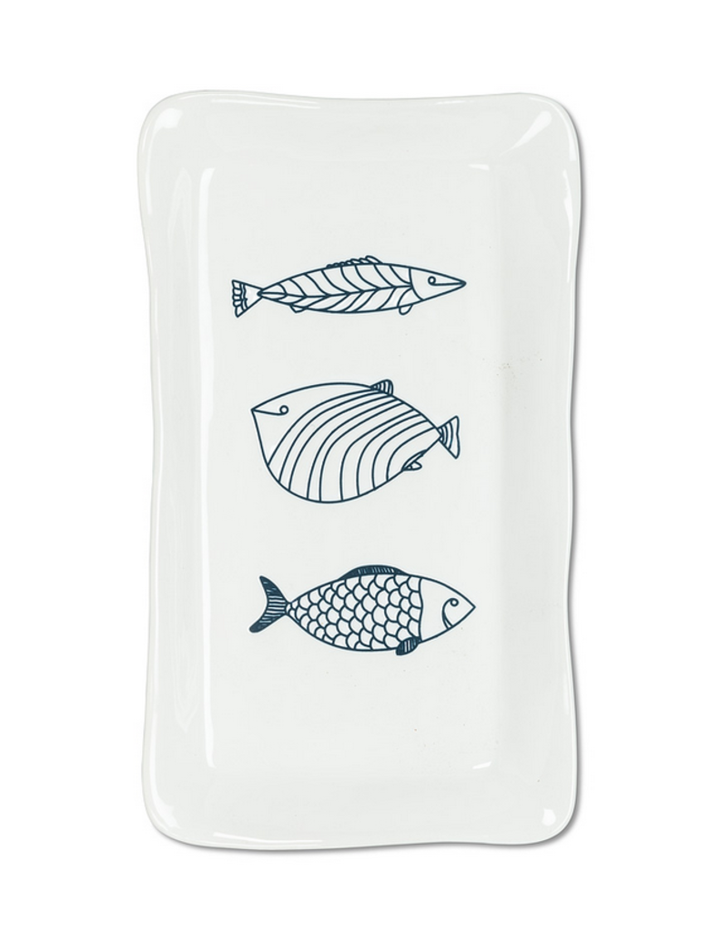 Abbott Large Rectangle Fish Plate-12"L