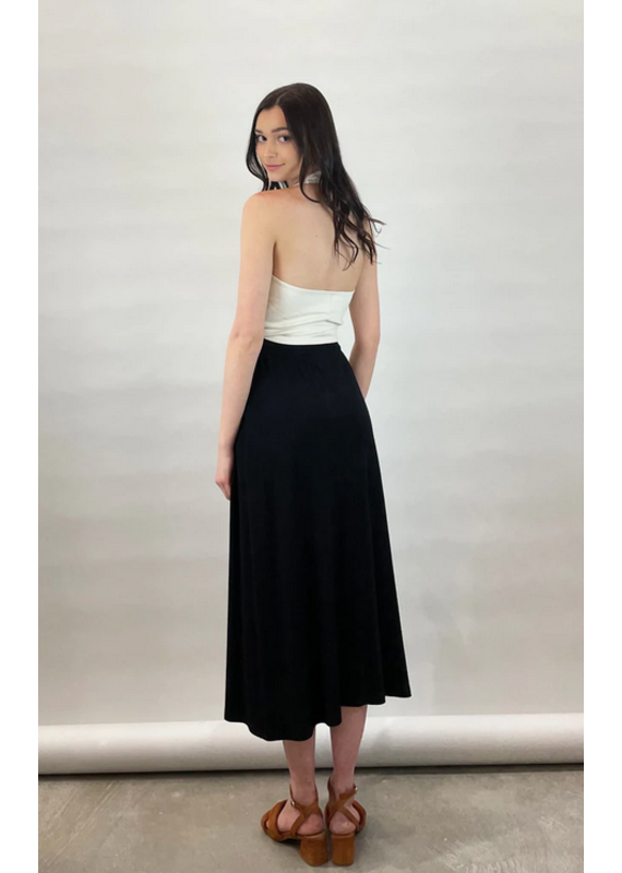 Marigold Inc Giselle rib Skirt-Black