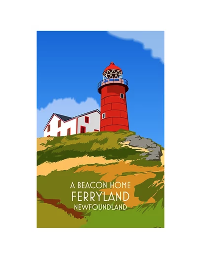 Junk Junk Poster-A Beacon Home - Ferryland 12x18