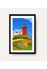 Junk Junk Poster-A Beacon Home - Ferryland 12x18