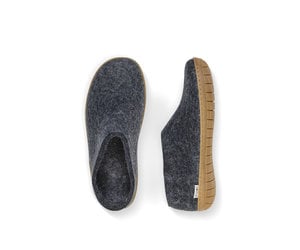 Glerups Felt Rubber Sole Shoe, Denim