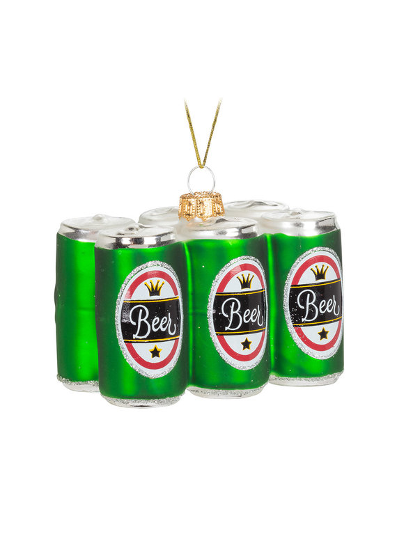 Abbott Beer 6 Pack Ornament -3.5"L