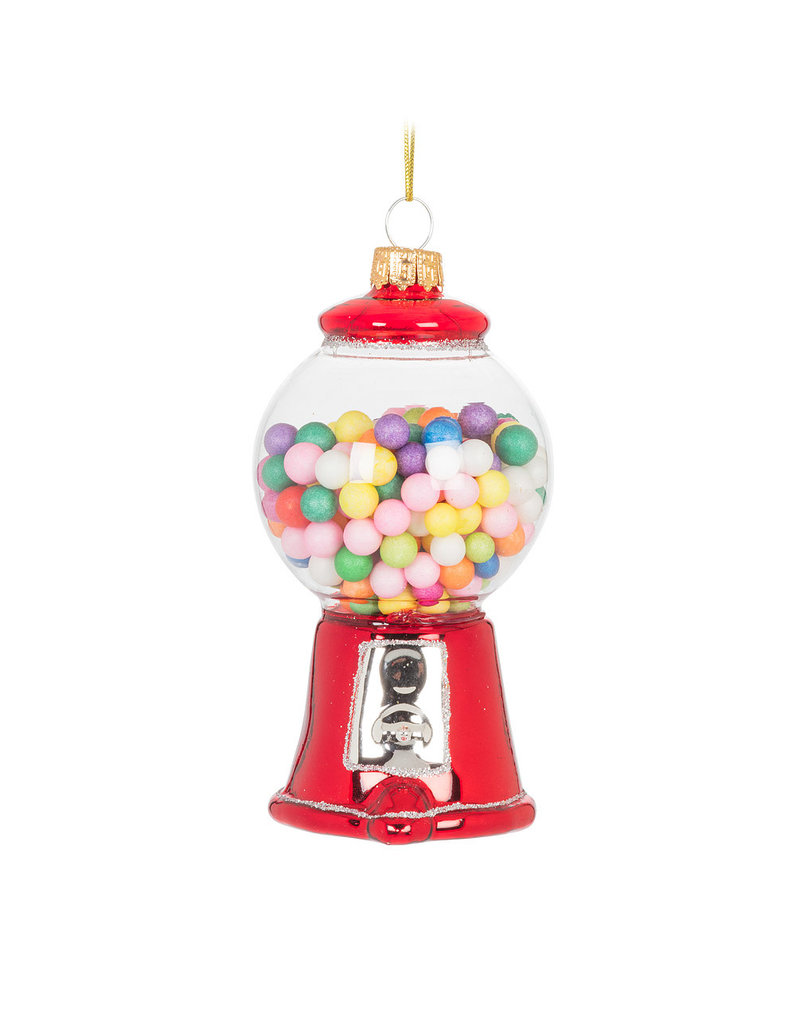 Abbott Gumball Machine Ornament-Red-4"H