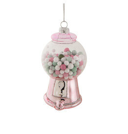 Abbott Gumball Machine Ornament-Pink-4"H