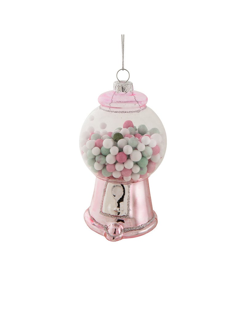 Abbott Gumball Machine Ornament-Pink-4"H