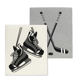 Abbott Skates & Sticks Dishcloth