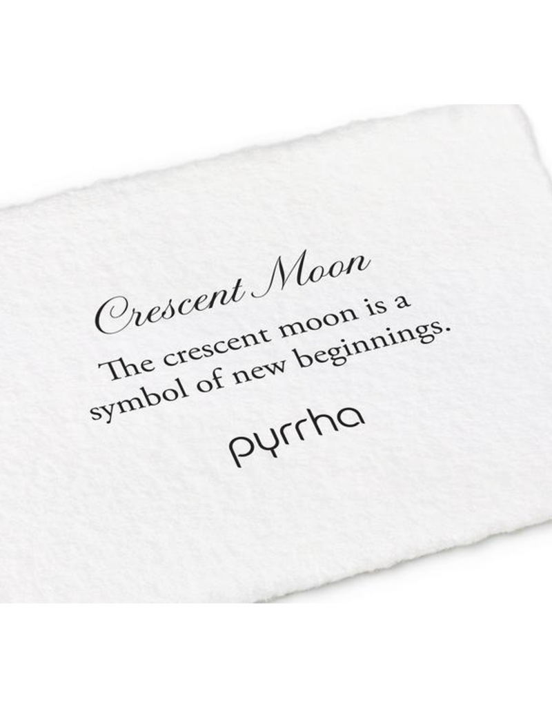 Pyrrha Pyrrha-Crescent Moon Symbol Charm