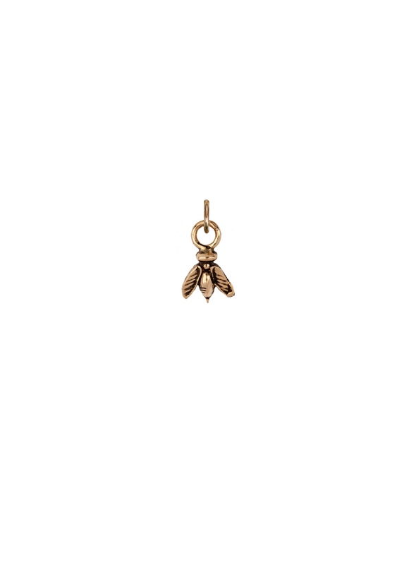 Pyrrha Pyrrha-Bee Symbol Charm-14K Gold