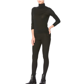 HUE HUE-Fleece Lined Legging-Black