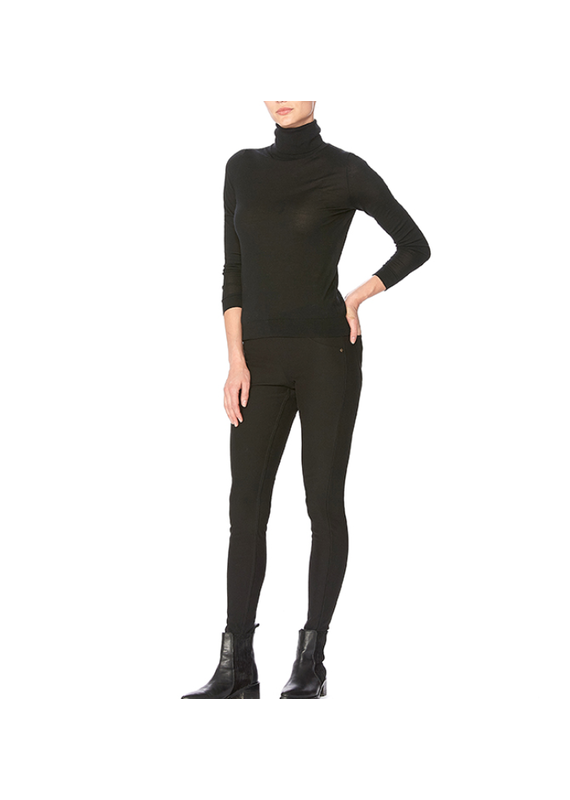 HUE HUE-Fleece Lined Legging-Black