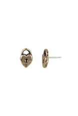 Pyrrha Pyrrha-Heart Lock Symbol Stud