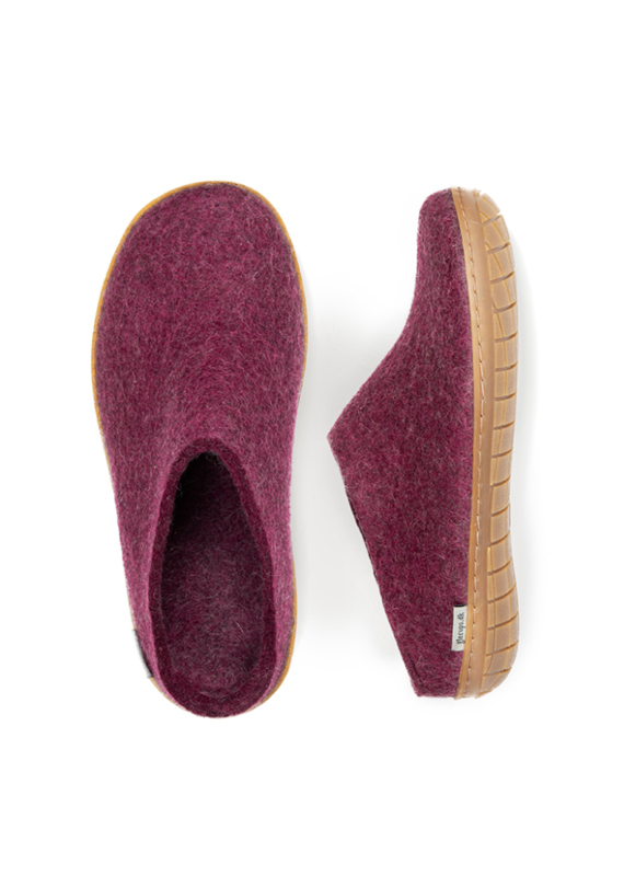 Glerups Glerups-Slip On-Natural Rubber-Cranberry