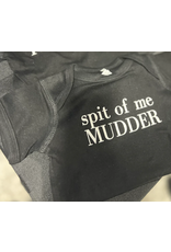 Meghan Ashley Designs spit of me Mudder Onesie-Black
