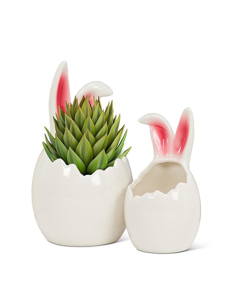 Abbott Small Egg w/Bunny Ears Planter