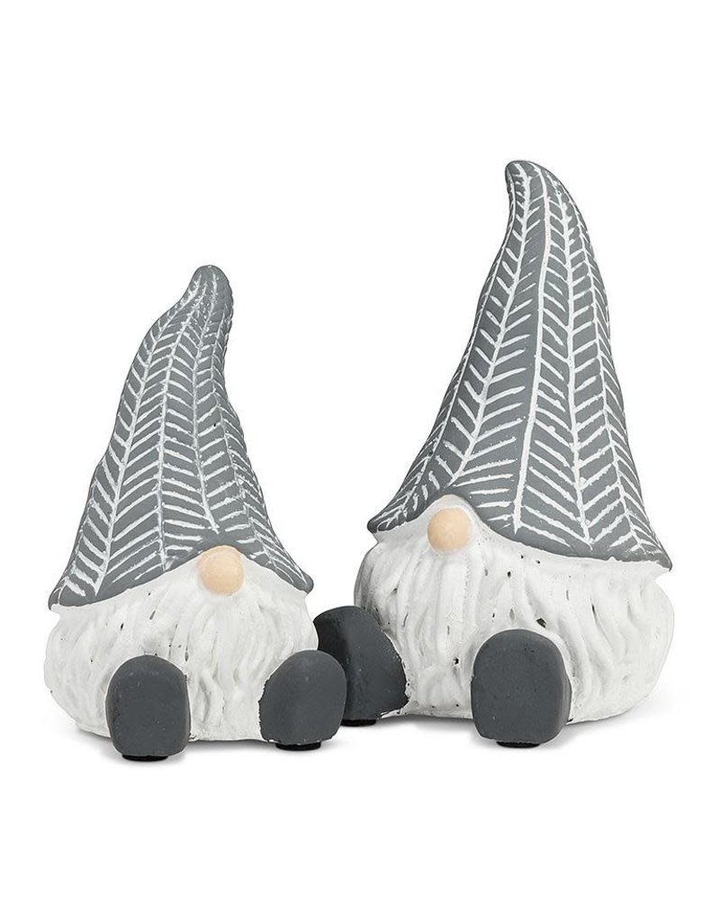 Abbott Sitting Gnome w/Grey Hat-Small