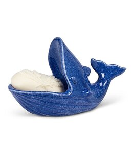 Abbott Whale w/Open Mouth Soap Dish-6.5"L