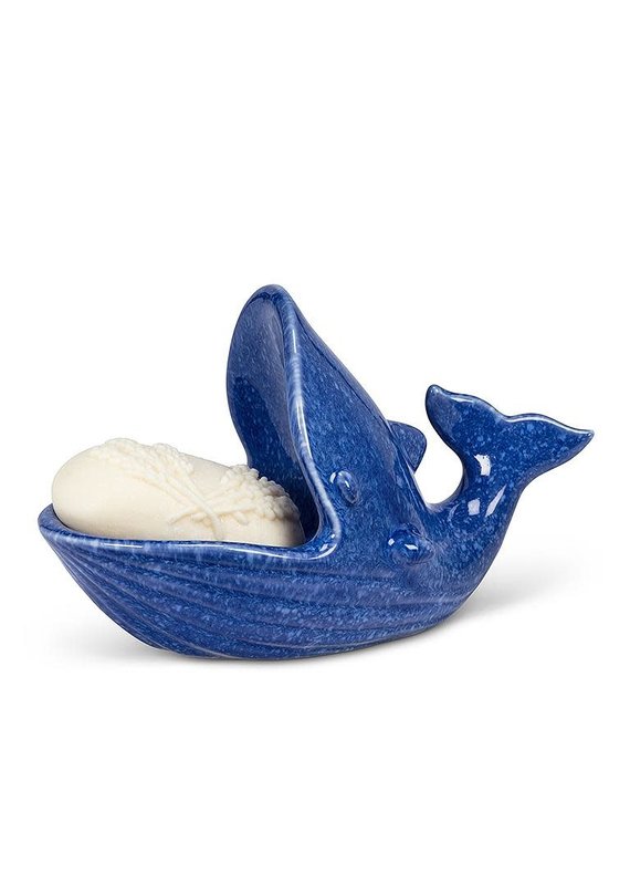 Abbott Whale w/Open Mouth Soap Dish-6.5"L