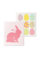 Abbott Easter Egg & Bunny Dishcloths. Set of 2