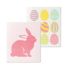 Abbott Easter Egg & Bunny Dishcloths. Set of 2