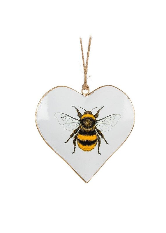 Abbott Bee Heart Ornament-4.5"