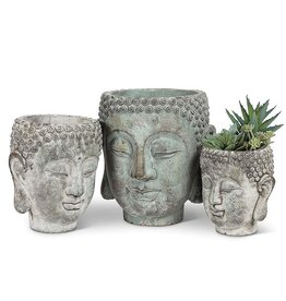 Abbott Buddha Head Planter-XL-8"H