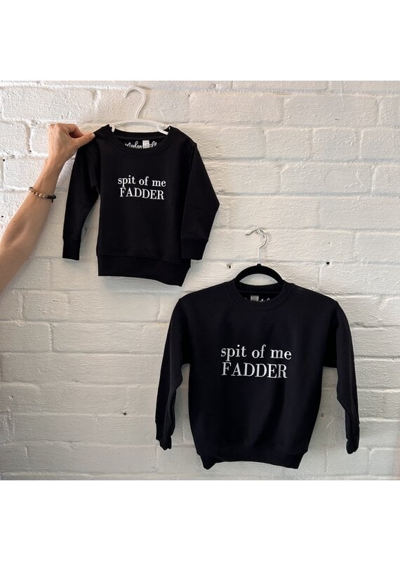 Meghan Ashley Designs spit of me FADDER Toddler/Youth Crewneck