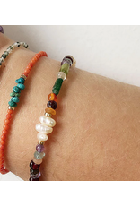 Strut Jewelry Summer Beaded Gen Bracelet-Mixed Gemstone