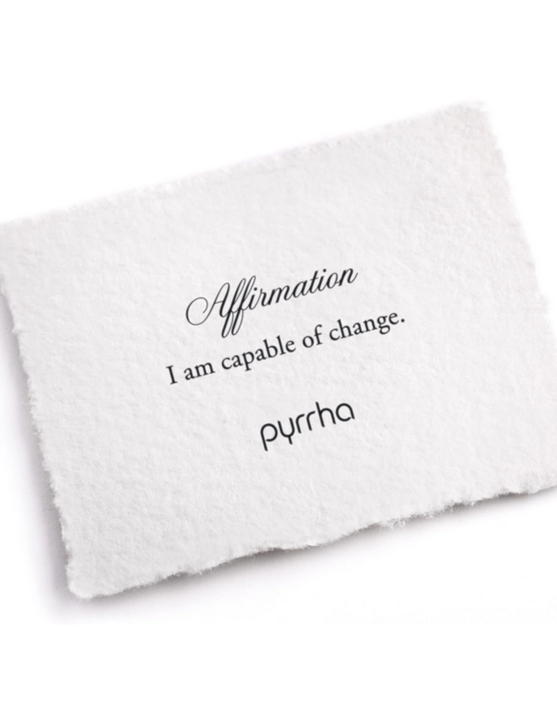 Pyrrha Pyrrha-I am Capable of Change Affirmation Talisman