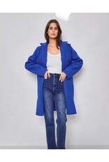 Only Accessories Sherpa Coat-Cobalt-O/S