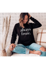 Meghan Ashley Designs Always Froze Crewneck-Black
