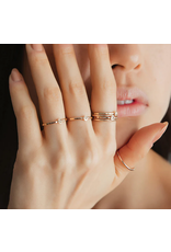 Strut Jewelry Tiny Inital Ring-GF