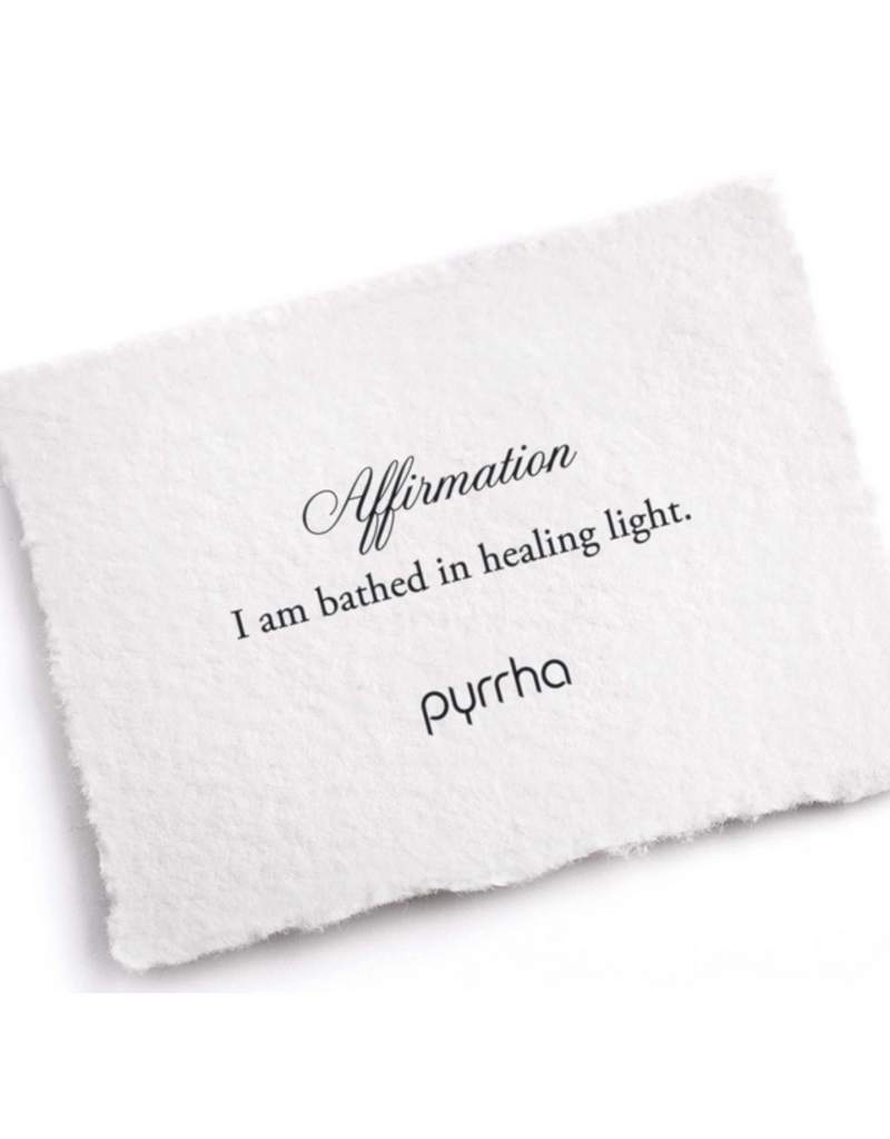 Pyrrha I Am Bathed In Healing Light Affirmation Talisman Chain Bracelet