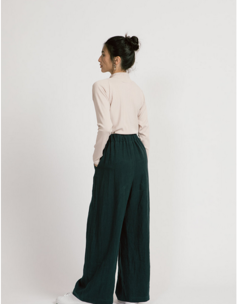 Willow Pants-Lagoon Linen