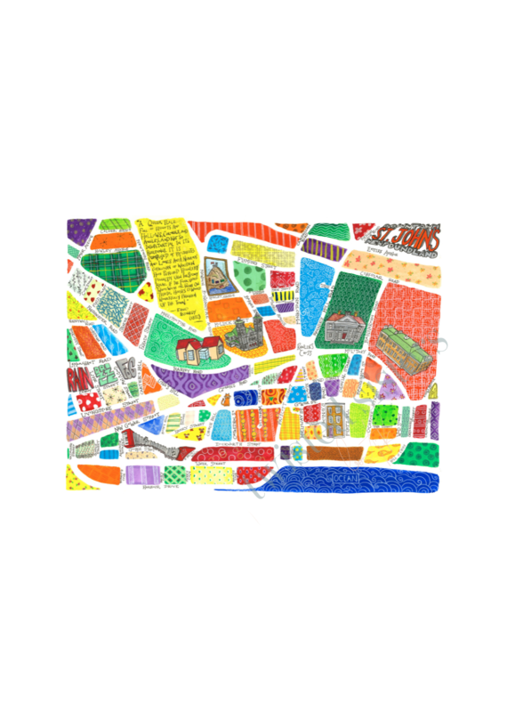 Mike Spearns Mike Spearns-Quilted City-16x20