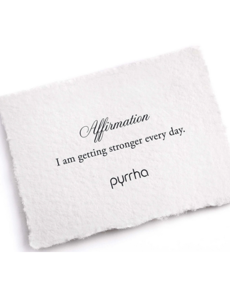 Pyrrha Pyrrha-I Am Getting Stronger Every Day Affirmation Talisman Chain Bracelet